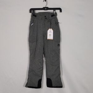 NWT Avalanche Charcoal Cargo Ski Pants Girls Size Medium (8-10) Snow Pants